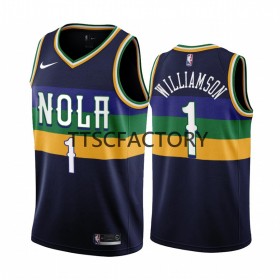 Herren NBA New Orleans Pelicans Trikot Zion Williamson 1 Nike 2022-23 City Edition Navy Swingman